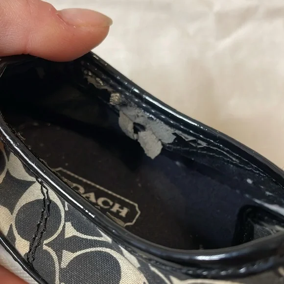 Coach Black And White Sneakers Women Size 8.5 - Picture 6 of 9